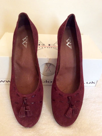 Brand New Crew Clothing Mulberry Suede Heels Size 7/40 - Whispers Dress Agency - Womens Heels - 2