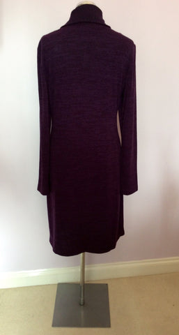 Connected Apparel Purple Knit Dress Size 12 - Whispers Dress Agency - Womens Dresses - 4