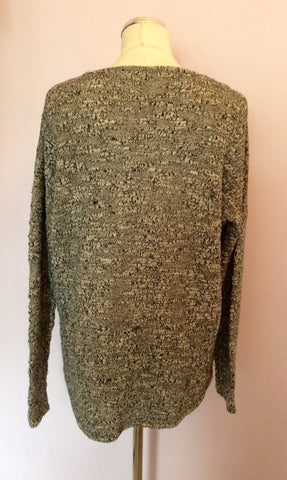The White Company Black/Grey Marl Wool Jumper Size L - Whispers Dress Agency - Sold - 2