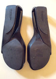 UNITED NUDE MÖBIUS BLACK LEATHER SLIP ON MULES SIZE 6.5/40 - Whispers Dress Agency - Sold - 5