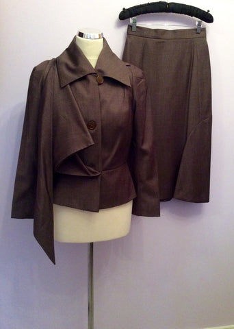 Vivienne Westwood Red Label Brown Wool Skirt Suit Size 42 UK 10 - Whispers Dress Agency - Sold - 1