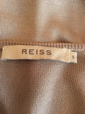 Reiss Oyster Beige Silky Feel V Neck Jumper Size S - Whispers Dress Agency - Womens Knitwear - 2