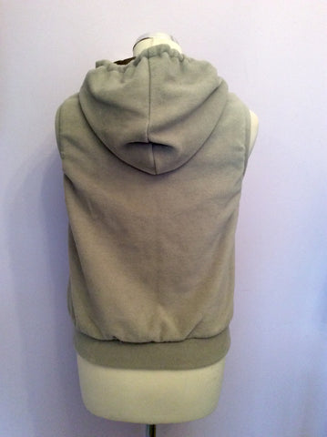 Reversible Diesel Khaki & Beige Zip Up Gilet Size S - Whispers Dress Agency - Womens Gilets & Body Warmers - 4