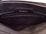 Gabor Black Croc Leather & Fabric Shoulder Bag - Whispers Dress Agency - Sold - 4