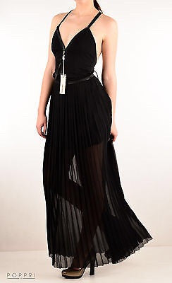 Brand New Diesel D-Furcass-A Black Pleated Maxi Dress Size XL - Whispers Dress Agency - Womens Dresses - 3