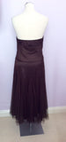 Monsoon Brown Net Overlay Strapless Dress Size 8 - Whispers Dress Agency - Womens Dresses - 3