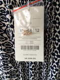 BRAND NEW MONSOON NAVY PRINT DRESS SIZE 16