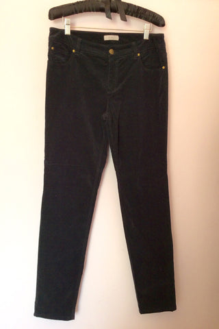 Oui Black Label Black Fine Cord Sienna Jegging UK 14 - Whispers Dress Agency - Sold - 1