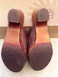 NEW IN BOX UGG LIGHT CHOCOLATE ABBIE CLOGS SIZE 3.5/36 - Whispers Dress Agency - Womens Mules & Flip Flops - 5