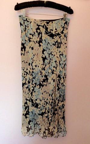 Jaeger Floral Print Silk Skirt Size 10 - Whispers Dress Agency - Womens Skirts - 1