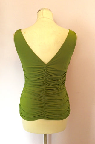 Coast Green Sleeveless Draped Top Size 12 - Whispers Dress Agency - Sold - 2