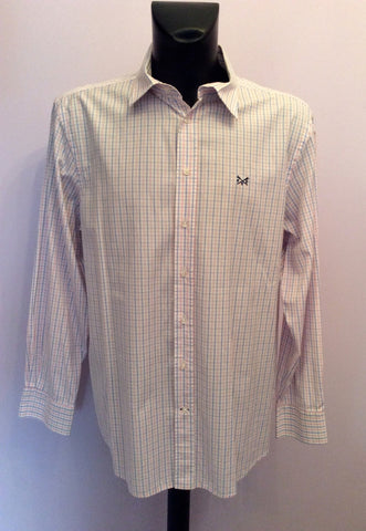 Crew Clothing Pink & Blue Check Cotton Long Sleeve Shirt Size XL - Whispers Dress Agency - Sold - 1