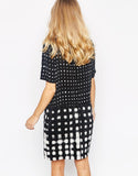 Whistles Shibori Black & White Spot Dress Size 12 - Whispers Dress Agency - Sold - 3