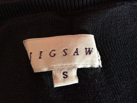 Jigsaw Black Silk Fine Knit Sleeveless Top Size S - Whispers Dress Agency - Sold - 2