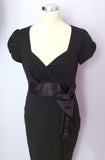 Betty Jackson Black Wiggle Pencil Dress Size 12 - Whispers Dress Agency - Sold - 2
