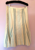 Betty Barclay Striped Cotton & Silk Skirt Size 12 - Whispers Dress Agency - Womens Skirts - 2