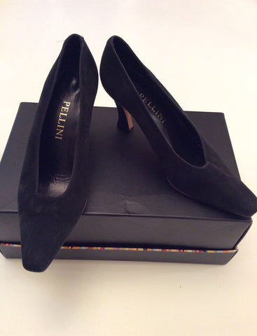 Vintage Pellini Black Suede Heels Size 5/38 - Whispers Dress Agency - Sold - 2
