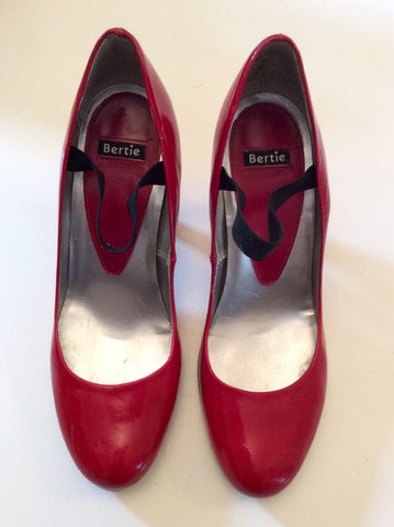 Bertie Red Patent Leather Mary Jane Heels Size 6/39 - Whispers Dress Agency - sold - 2
