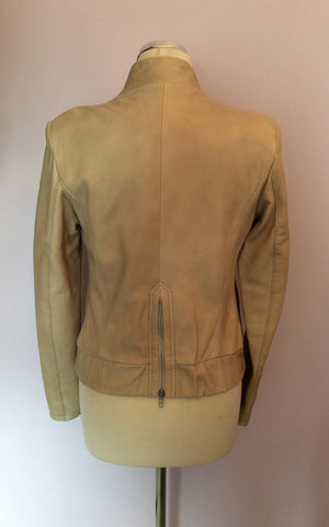 BRAND NEW REISS STONE RICHIE LEATHER JACKET SIZE 10 - Whispers Dress Agency - Womens Coats & Jackets - 5