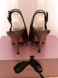 Coast Alexis Pewter Leather Slingback Heels Size 4/37 - Whispers Dress Agency - Womens Heels - 3