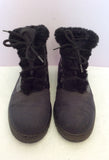 Rohde Black Lace Up Faux Fur Trim Ankle Boots Size 6/39 - Whispers Dress Agency - Womens Boots - 2