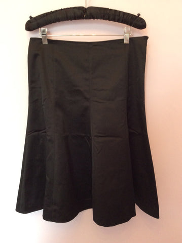 Coast Matt Satin Black Flippy Skirt Size 12 - Whispers Dress Agency - Womens Skirts - 1