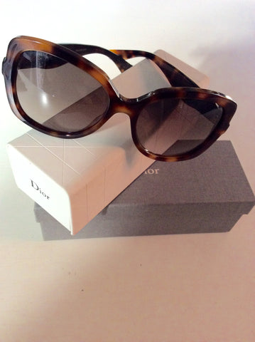 Christian Dior Envol2 Brown Tortoise Shell Sunglasses - Whispers Dress Agency - Sold - 1