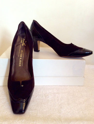 Brand New Peter Kaiser Brown Leather & Suede Court Shoes Size 6/39 - Whispers Dress Agency - Sold - 1