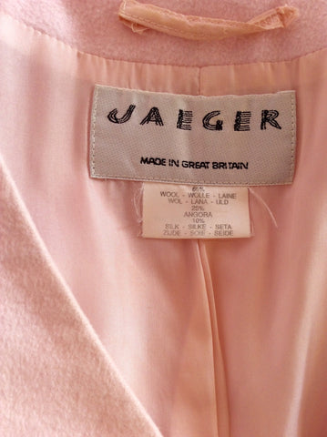 Vintage Jaeger Baby Pink Wool & Silk Jacket Size 14 - Whispers Dress Agency - Womens Vintage - 3