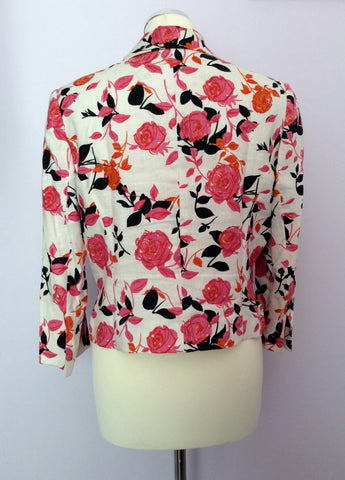 Peter Martin Floral Print Linen Skirt & Jacket Suit Size 12 - Whispers Dress Agency - Womens Suits & Tailoring - 4