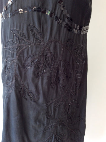NOA NOA CHARCOAL EMBROIDERED & SEQUINNED DRESS SIZE M - Whispers Dress Agency - Womens Dresses - 4