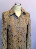 Coast Cream Floral Print Cotton Occasion Coat Size 12 - Whispers Dress Agency - Sold - 2
