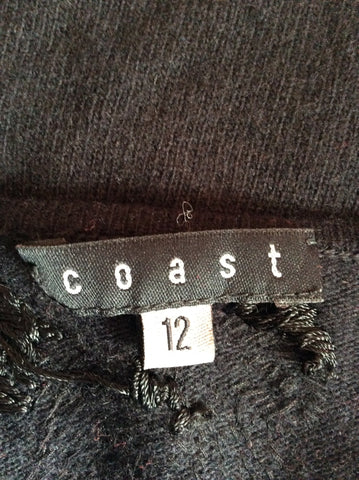Coast Black Beaded Bolero Cardigan Size 12 - Whispers Dress Agency - Sold - 3