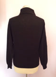 Vintage Jaeger Layered Collar Black Wool Jumper Size S - Whispers Dress Agency - Sold - 2