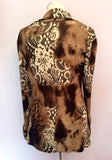 Frank Lyman Brown Print Top Size 16 - Whispers Dress Agency - Sold - 2