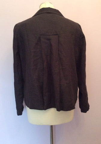 The White Company Dark Charcoal Grey Linen Blend Jacket Size 14 - Whispers Dress Agency - Womens Coats & Jackets - 3