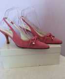 Russell & Bromley Pink Suede Slingback Heels Size 5/38 - Whispers Dress Agency - Sold - 2