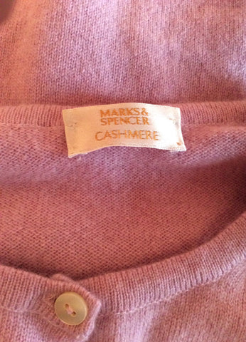 Marks & Spencer Light Lilac Cashmere Cardigan Size 14 - Whispers Dress Agency - Sold - 2