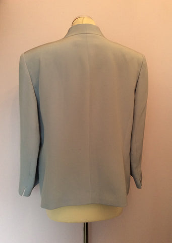 COUNTRY CASUALS LIGHT BLUE SILK JACKET SIZE 18 - Whispers Dress Agency - Sold - 3