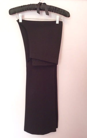MARCCAIN BLACK STRETCH BOOTLEG PANTS SIZE N3 UK 12/14 - Whispers Dress Agency - Womens Trousers - 1