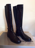 Brand New Russell & Bromley Aquatalia Black Leather Boots Size 7.5/41 - Whispers Dress Agency - Sold - 2