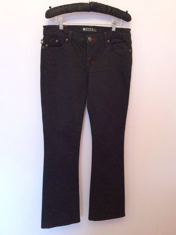 Rock & Republic Black & Red Kassandra Boot Leg Jeans Size 29 - Whispers Dress Agency - Womens Jeans - 1