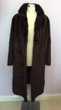 Astraka Dark Brown Faux Fur Coat Size M Approx. - Whispers Dress Agency - Womens Coats & Jackets - 5