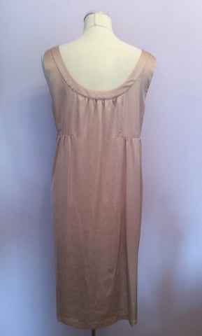 Brand New Planet Nude Satin Dress Size 16 - Whispers Dress Agency - Womens Dresses - 2