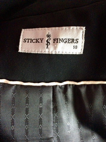 Sticky Fingers Black Jacket & Skirt Suit Size 10 - Whispers Dress Agency - Sold - 4