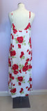Vintage Laura Ashley Red & White Floral Print Dress Size 18 - Whispers Dress Agency - Sold - 2