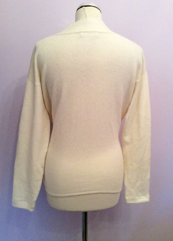 Kenar Ivory V Neck Tie Side Jumper Size XL - Whispers Dress Agency - Womens Knitwear - 2