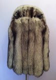 Vintage Blue Fox Fur Jacket Size S/M - Whispers Dress Agency - Sold - 5