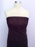 Monsoon Brown Net Overlay Strapless Dress Size 8 - Whispers Dress Agency - Womens Dresses - 2