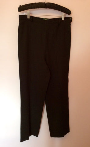 Hobbs Black Wool Trousers Size 14 - Whispers Dress Agency - Womens Trousers - 1